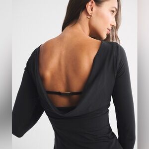 Abercrombie & Fitch Bra-Free Cowl-Back Hardware Top